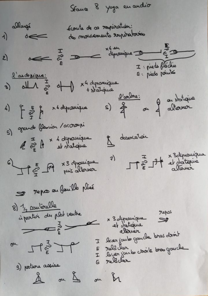 séance 8 yoga posture de l'arbre
